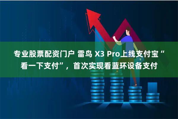 专业股票配资门户 雷鸟 X3 Pro上线支付宝“看一下支付”，首次实现看蓝环设备支付